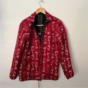 Adidas x Pharrell Williams Human Race Reversible Coach Jacket Mens Small Zip Up